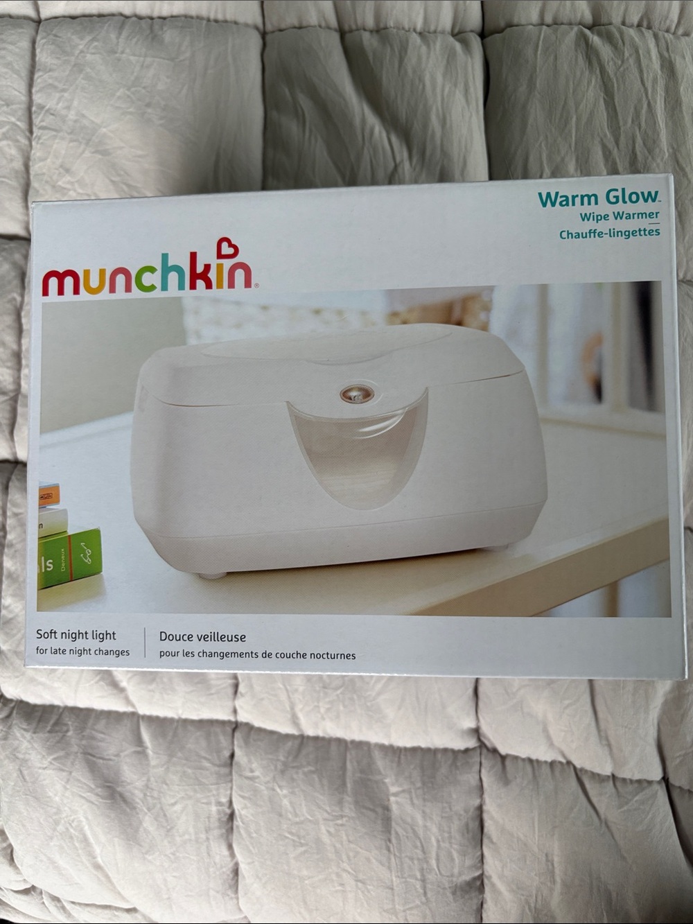 Munchkin Warm Glow Wipe Warmer - Off-White